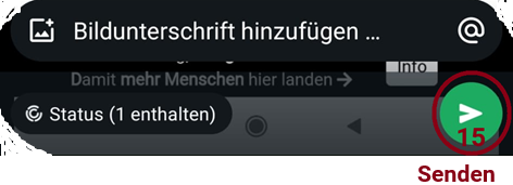 Anleitung Status bei WhatsApp einstellen